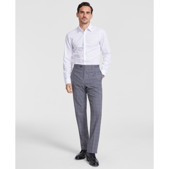 Michael Kors Pants Grey Plaid Classic Fit, 36x32 - Picture 1 of 7